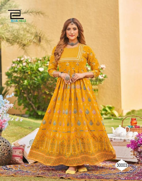 Blue hills Walkway 30 Exclusive Ethanic Wear Anarkali Kurti With Gown 